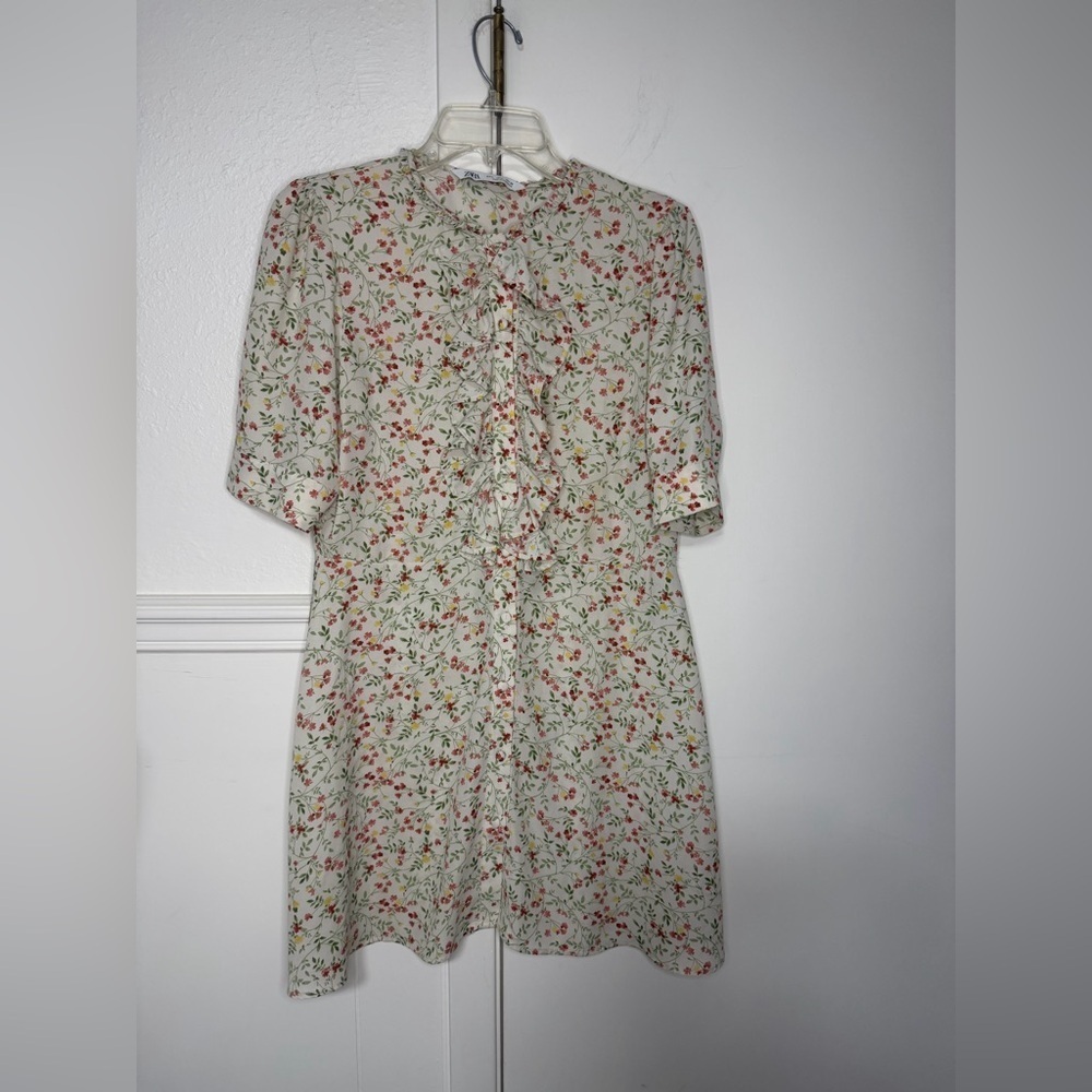 Zara Multicolor Floral Dress size L - Picture 1 of 5